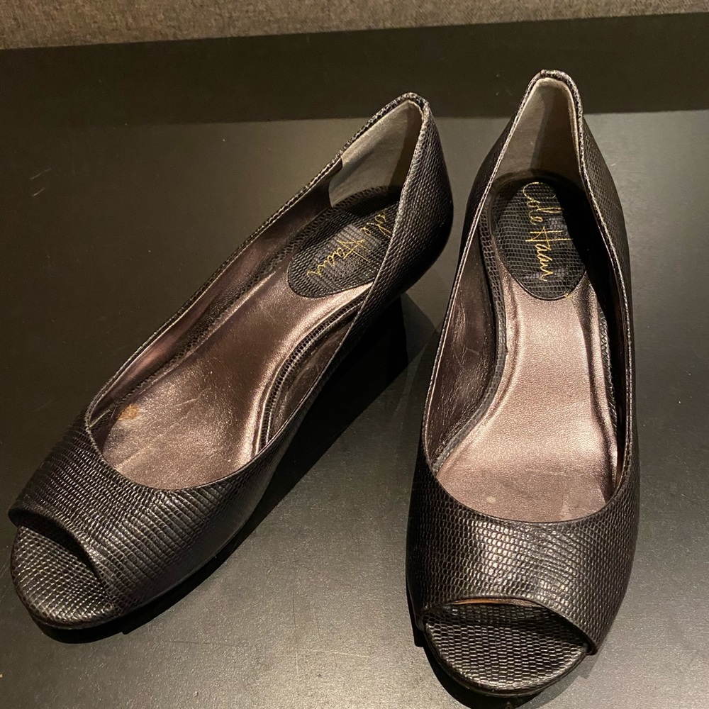 Cole Haan peep toe shoes